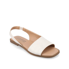 Brinsley Cutout Sandals in Croco - Bone Croco