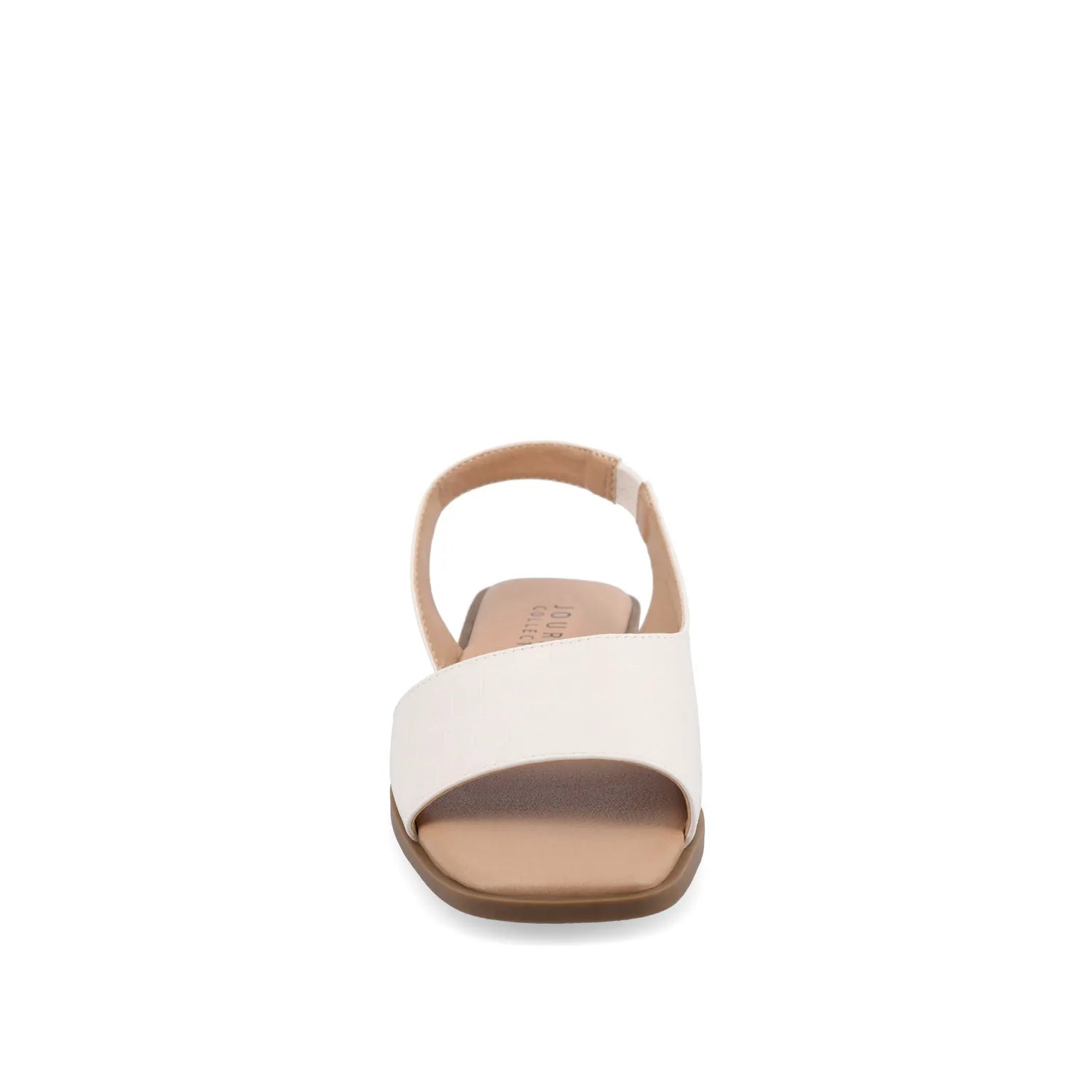 Brinsley Cutout Sandals in Croco - Bone Croco