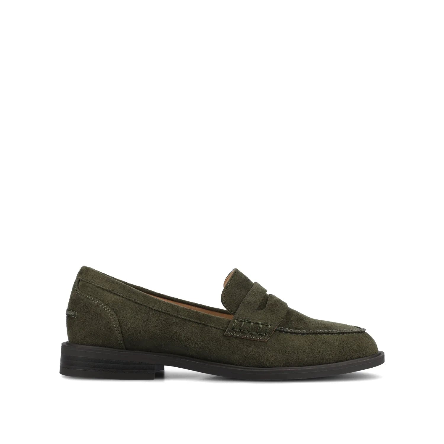 Brooks Penny Loafer in Wide - Olive