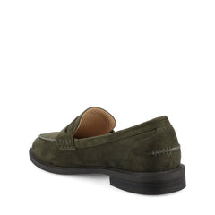 Brooks Penny Loafer in Wide - Olive