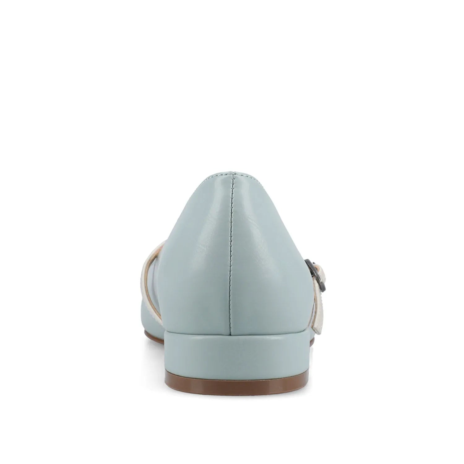 CAMBY Wide Flat Dress in Blue PU