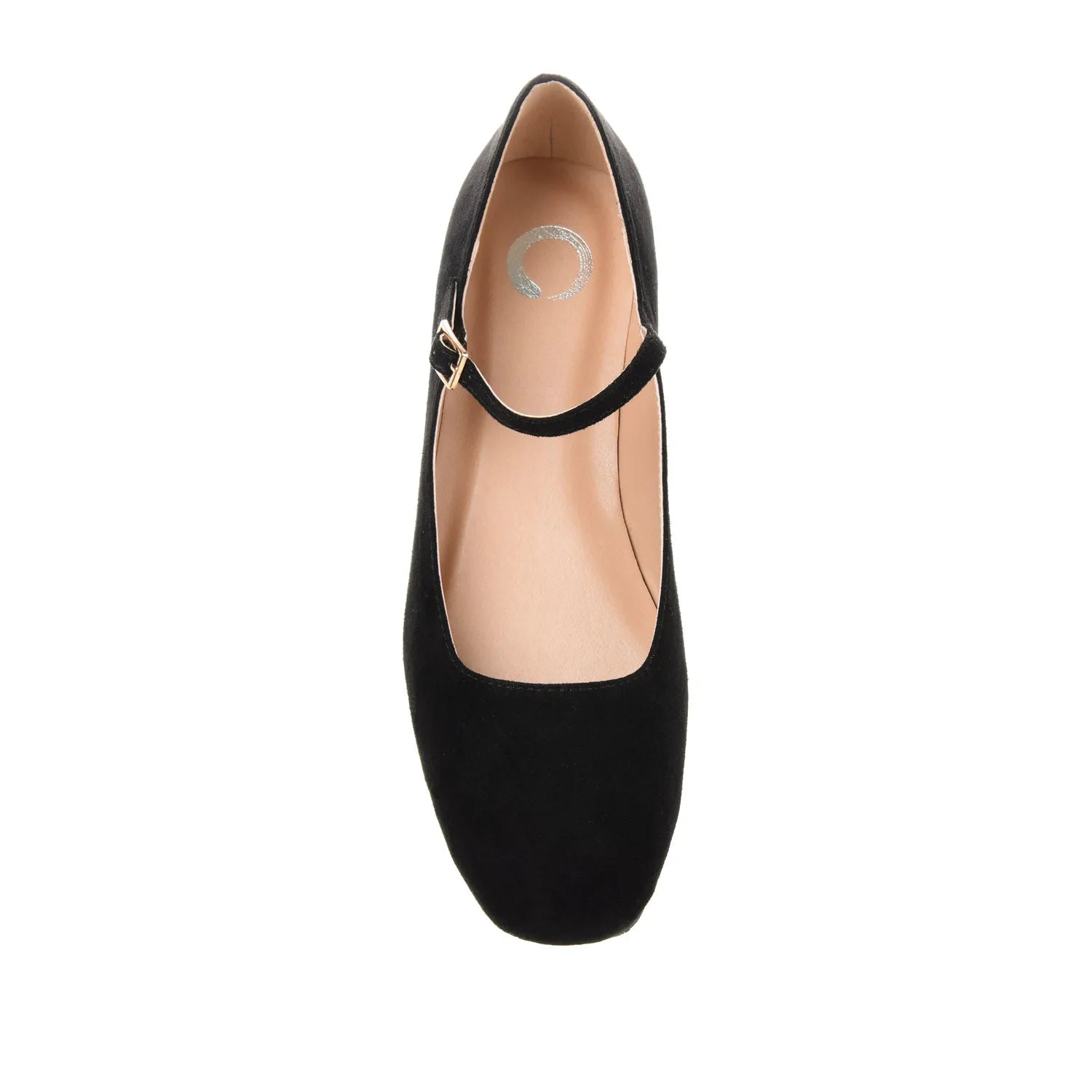 Carrie Wide Fit Faux Suede Ballet Flats in Black
