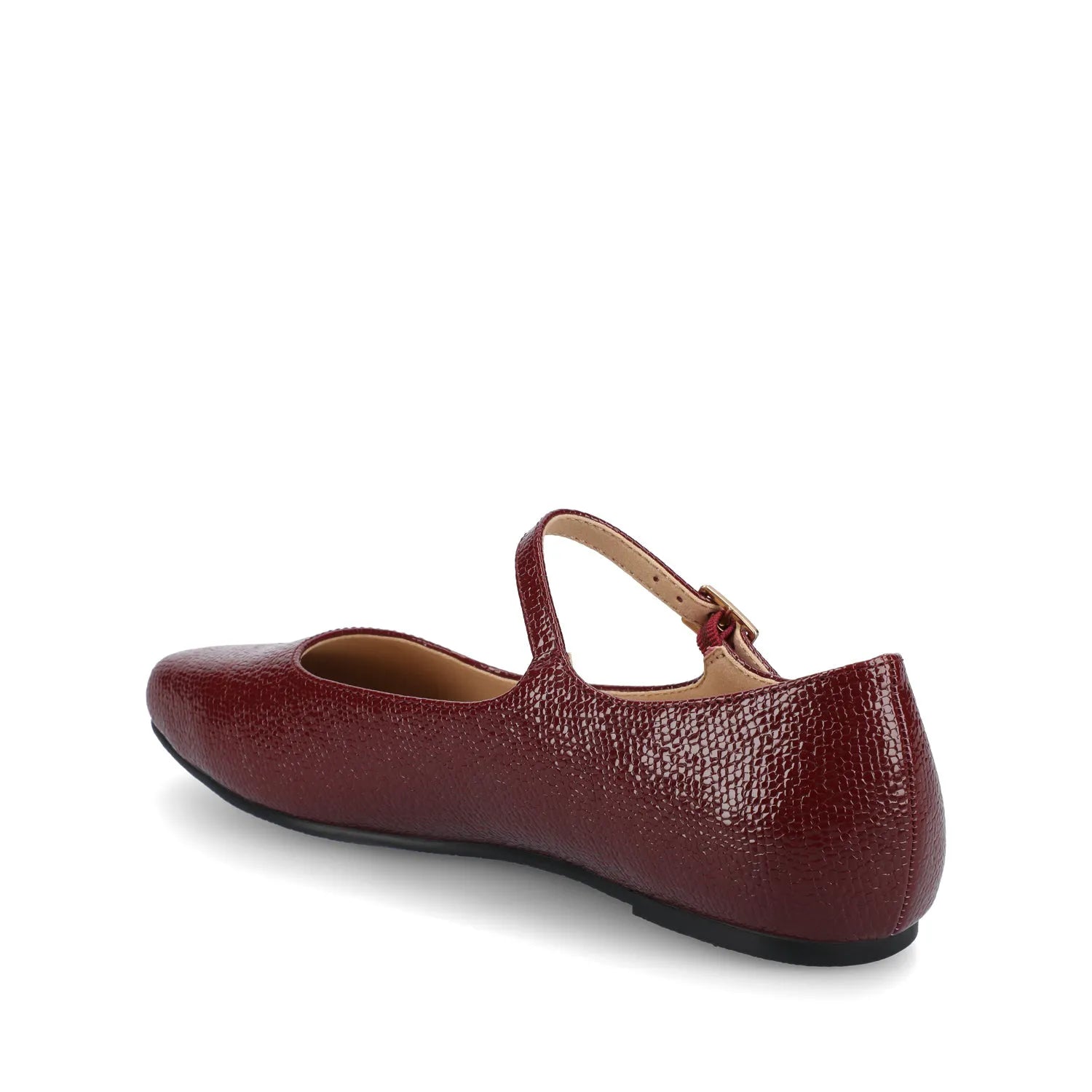 Carrie Dress Flats in Oxblood