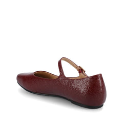 Carrie Dress Flats in Oxblood