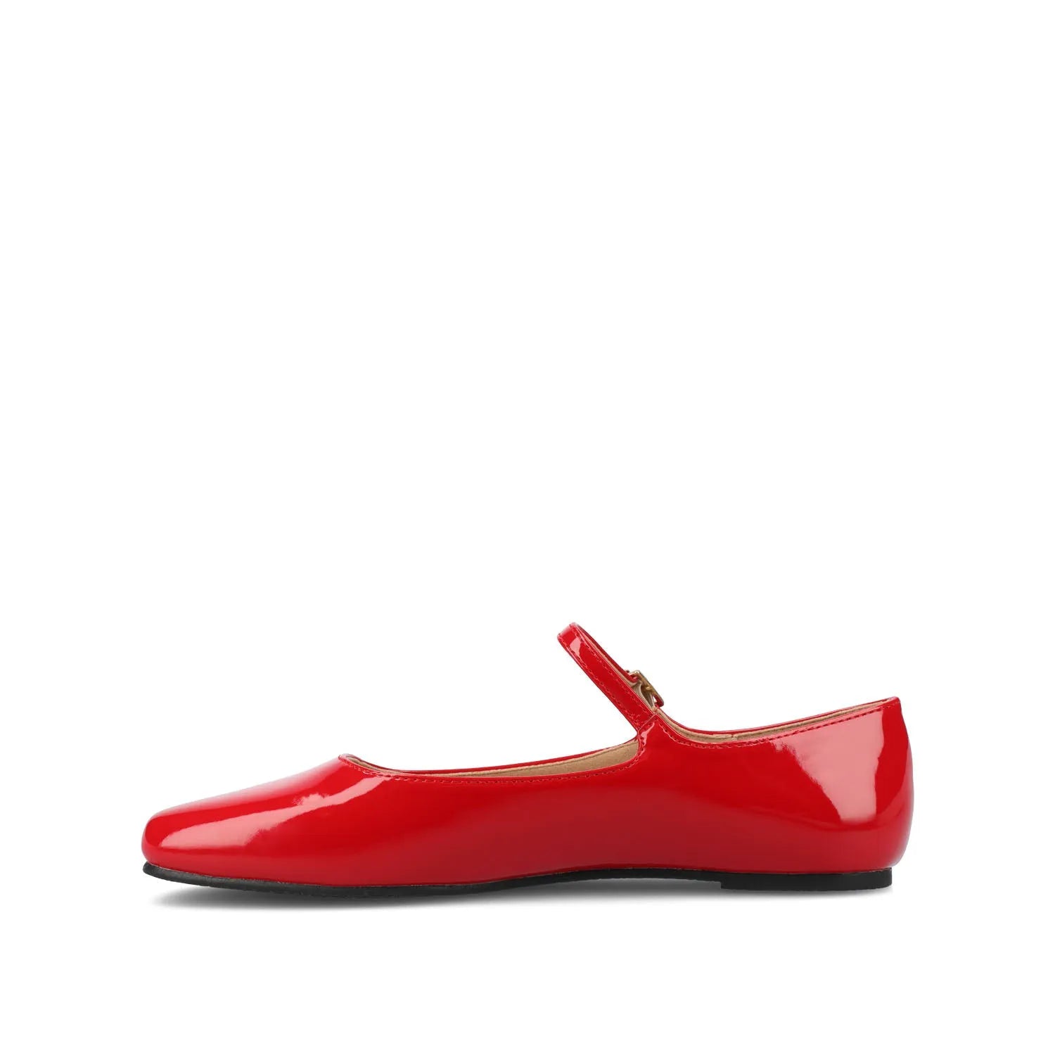 CARRIE BALLET FLATS IN PATENT WIDE - Red Patent