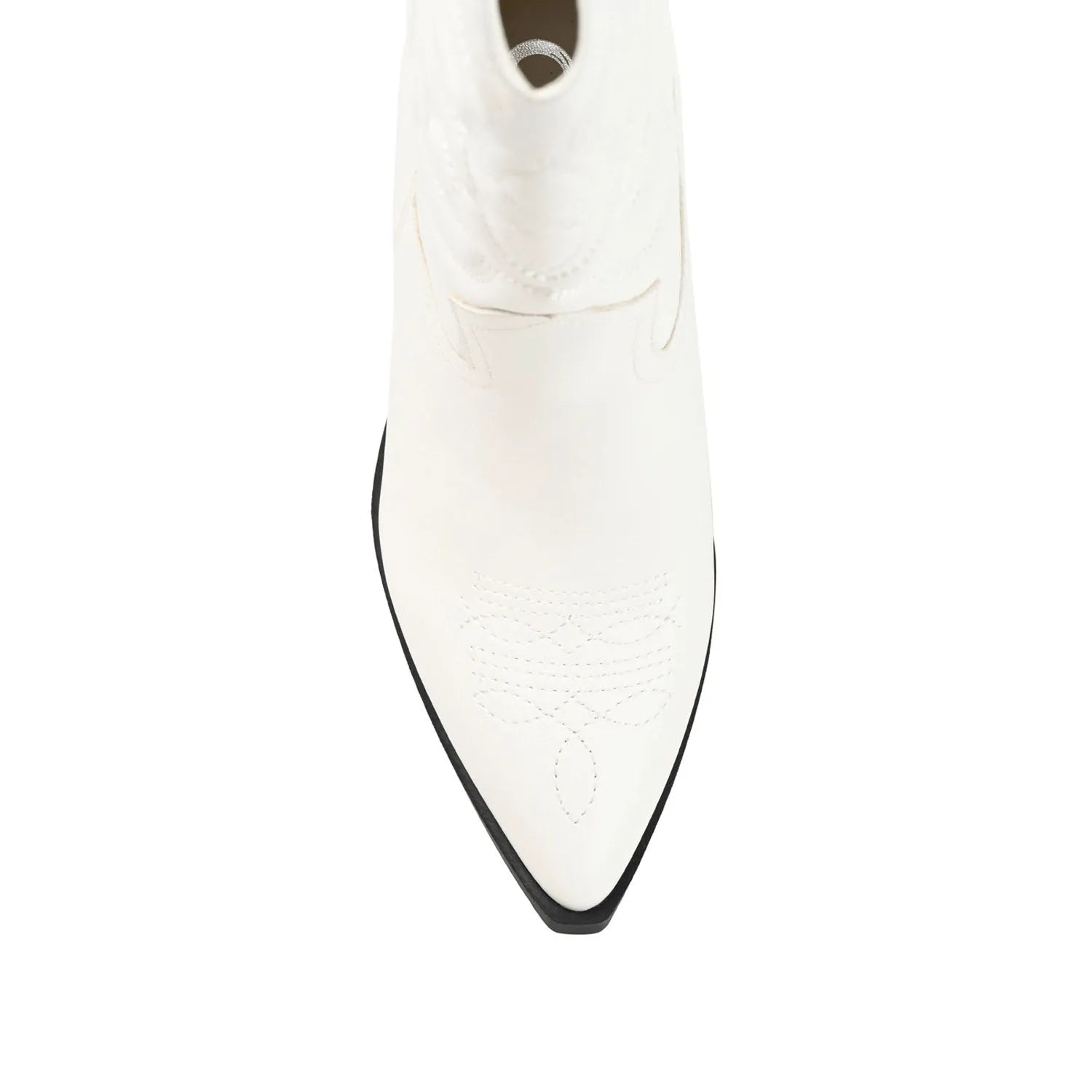 CHANTRY Cowgirl Boots in Vegan Leather - White PU