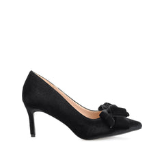 CRYSTOL Stiletto Pump Heels in Wide - Black