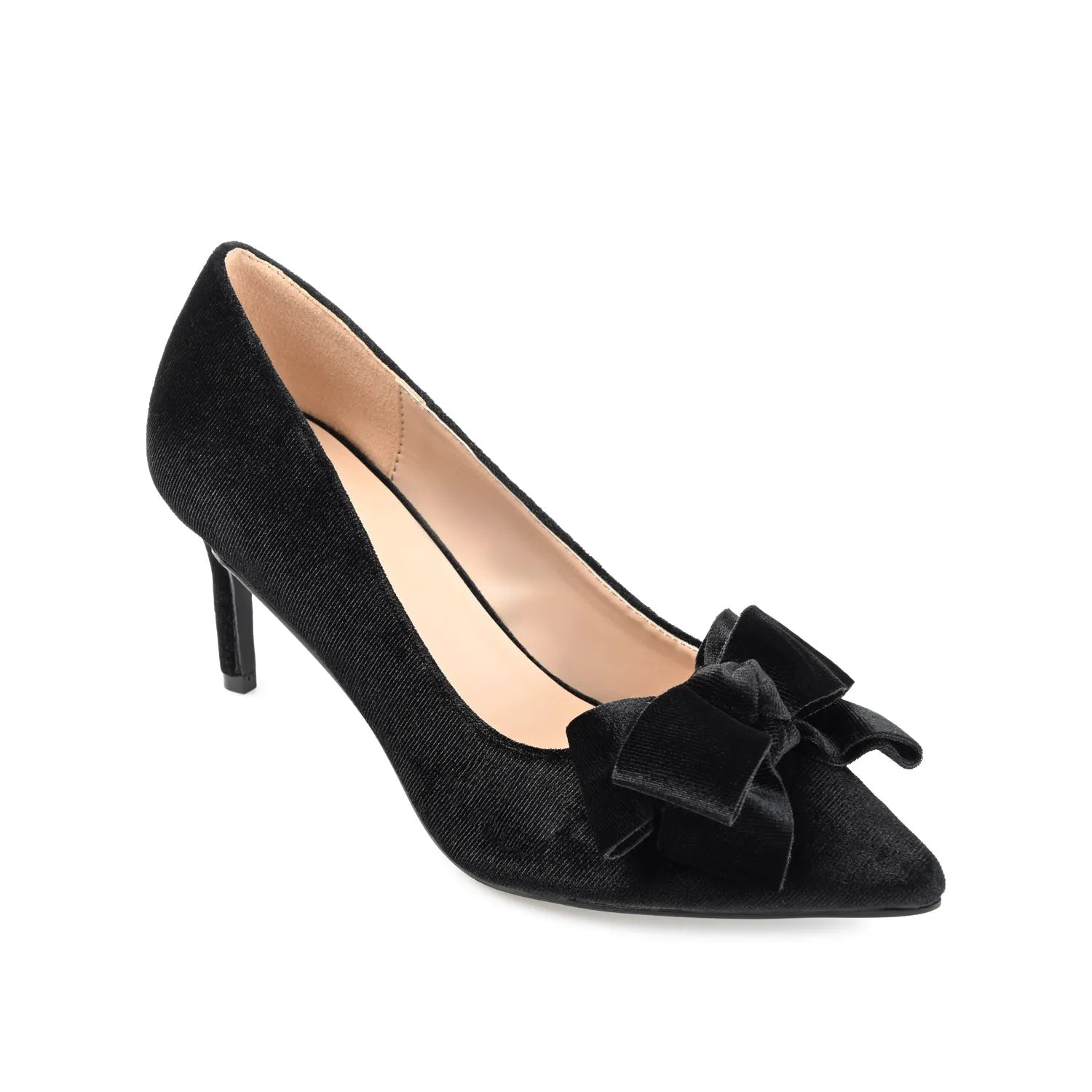 CRYSTOL Stiletto Pump Heels in Wide - Black