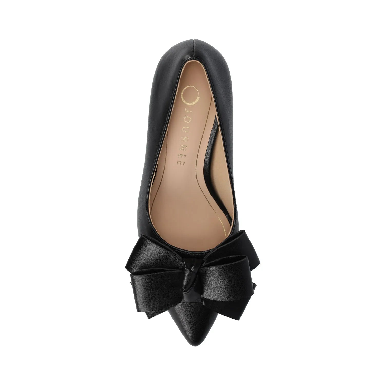 CRYSTOL Stiletto Pump Heels in Vegan Leather - Black
