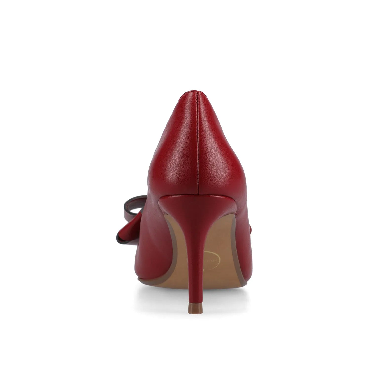 Crystol Stiletto Pump Heels in Wide Width Vegan Leather - Cranberry