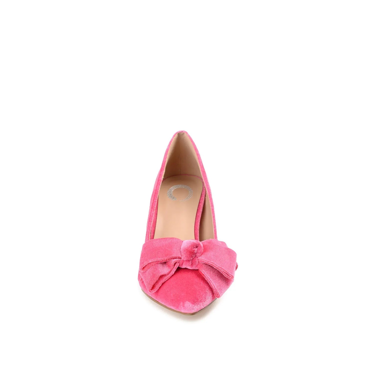 Crystol Velvet Stiletto Pumps - Pink