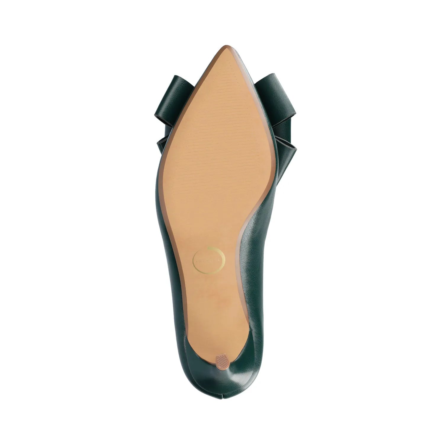 Crystol Stiletto Pump Heels in Vegan Leather - Wide Width (Pine)