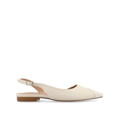 Daphne Ballet Flats in Ivory Tweed
