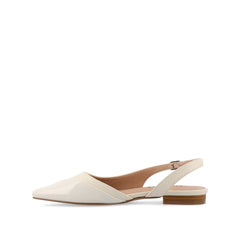 Daphne Ballet Flats in Ivory Tweed