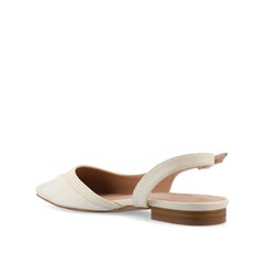 Daphne Ballet Flats in Ivory Tweed