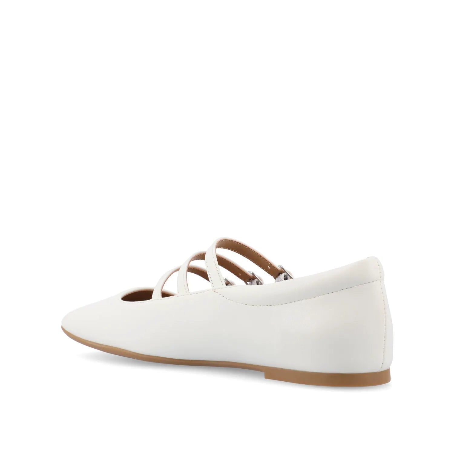 DARLIN Ballet Flats in Vegan Leather - White