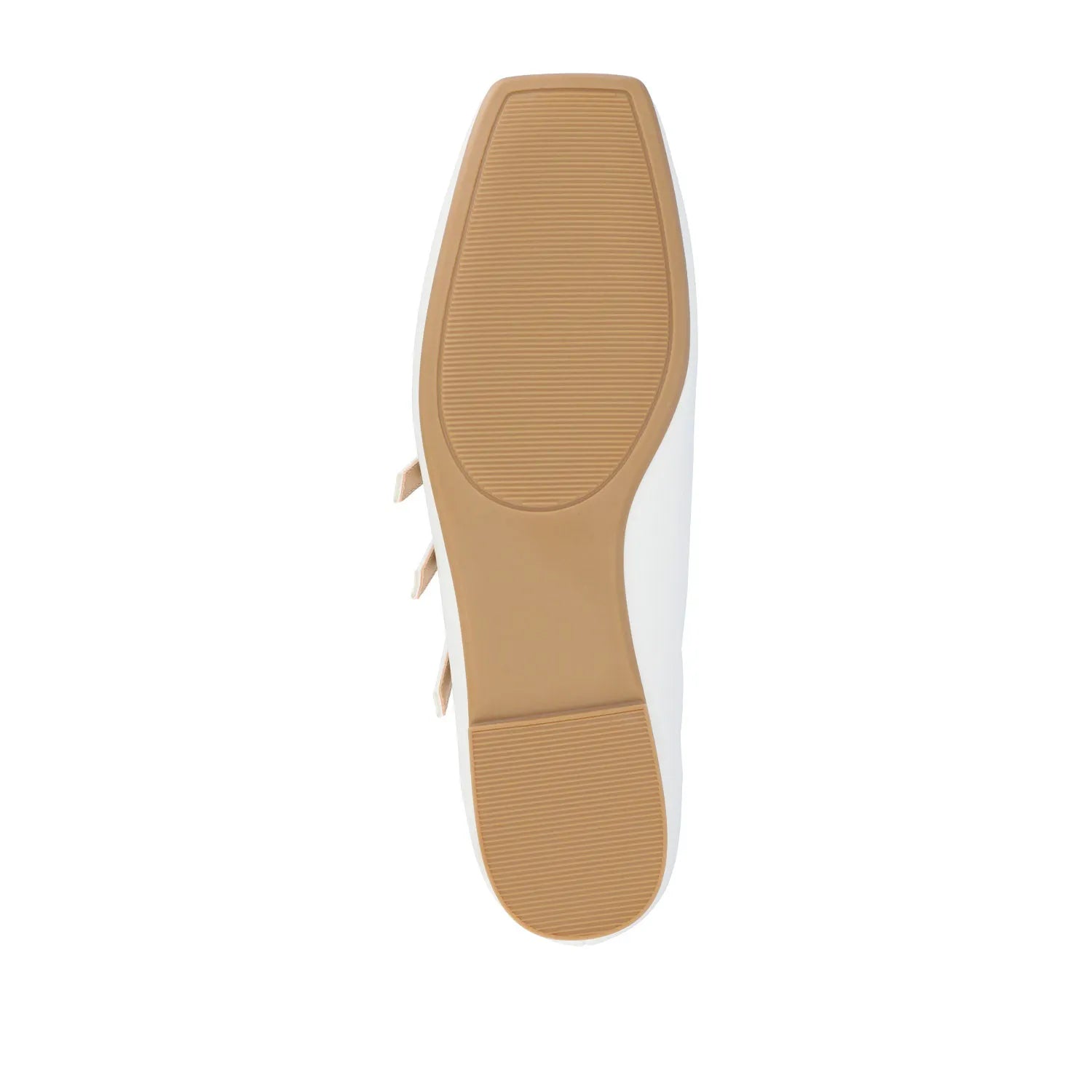 DARLIN Ballet Flats in Vegan Leather - White
