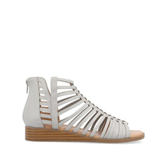 Delilah Wide Gladiator Sandals in Grey
