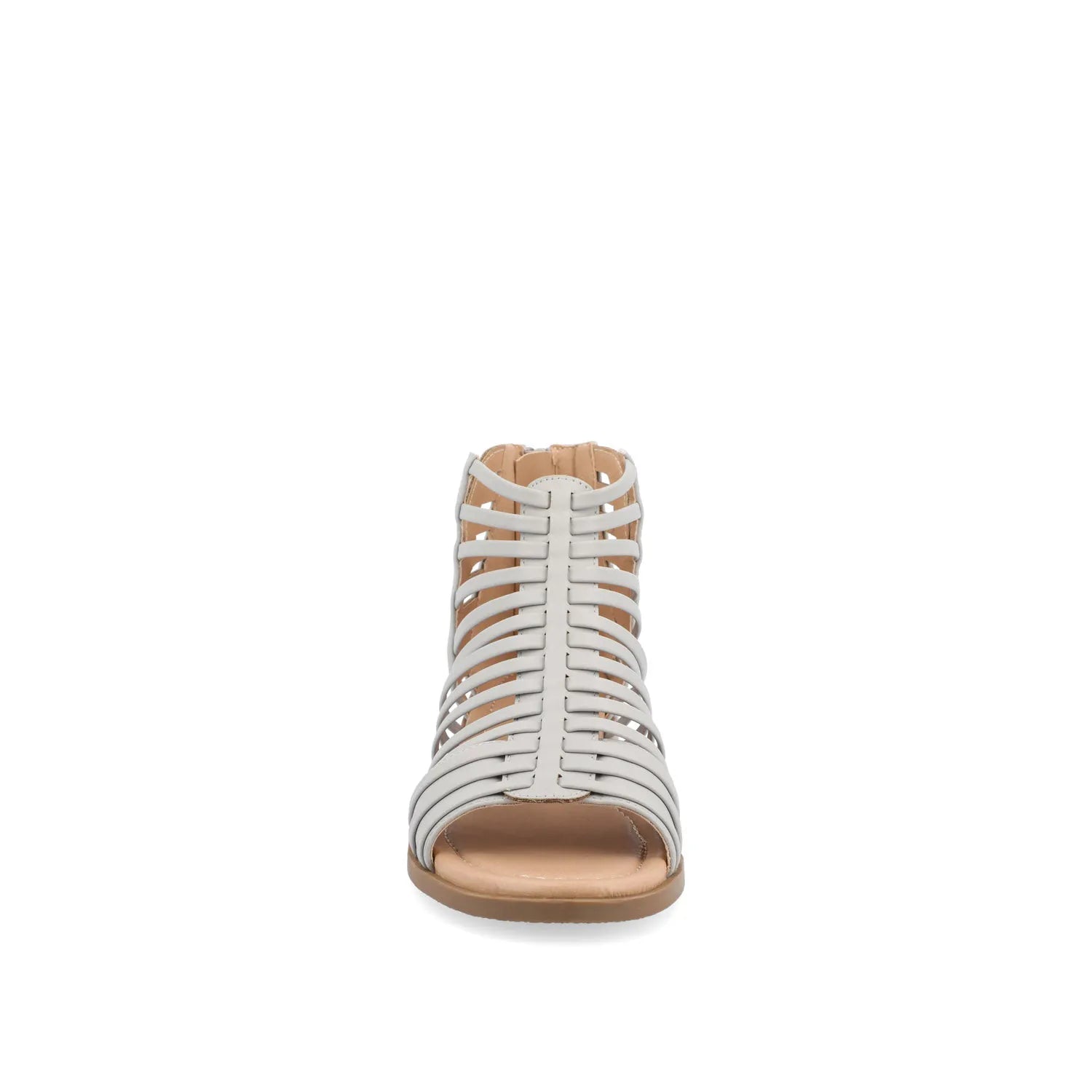Delilah Wide Gladiator Sandals in Grey