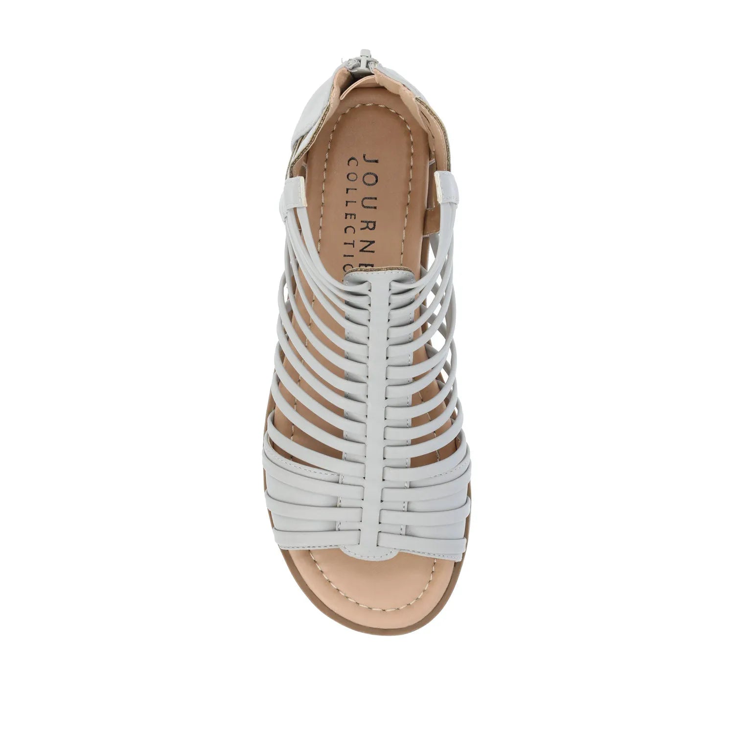 Delilah Wide Gladiator Sandals in Grey