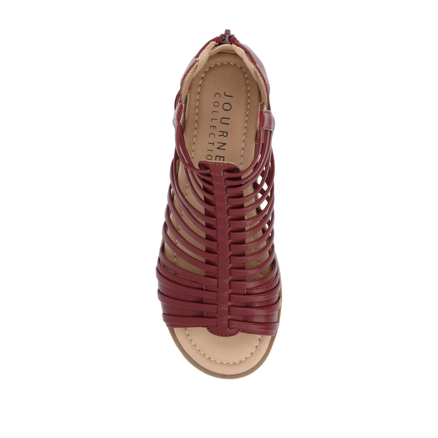 Delilah Wide Gladiator Sandals - Wine
