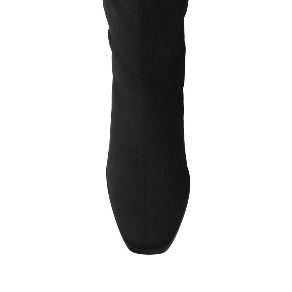 Black  Faux Suede