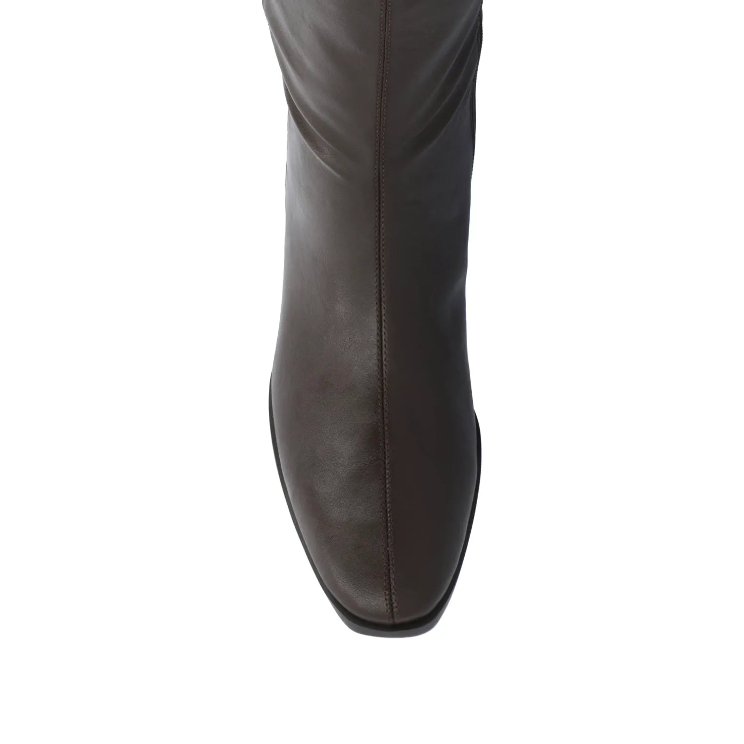 DEVRI Wide Calf Knee High Boots - Brown