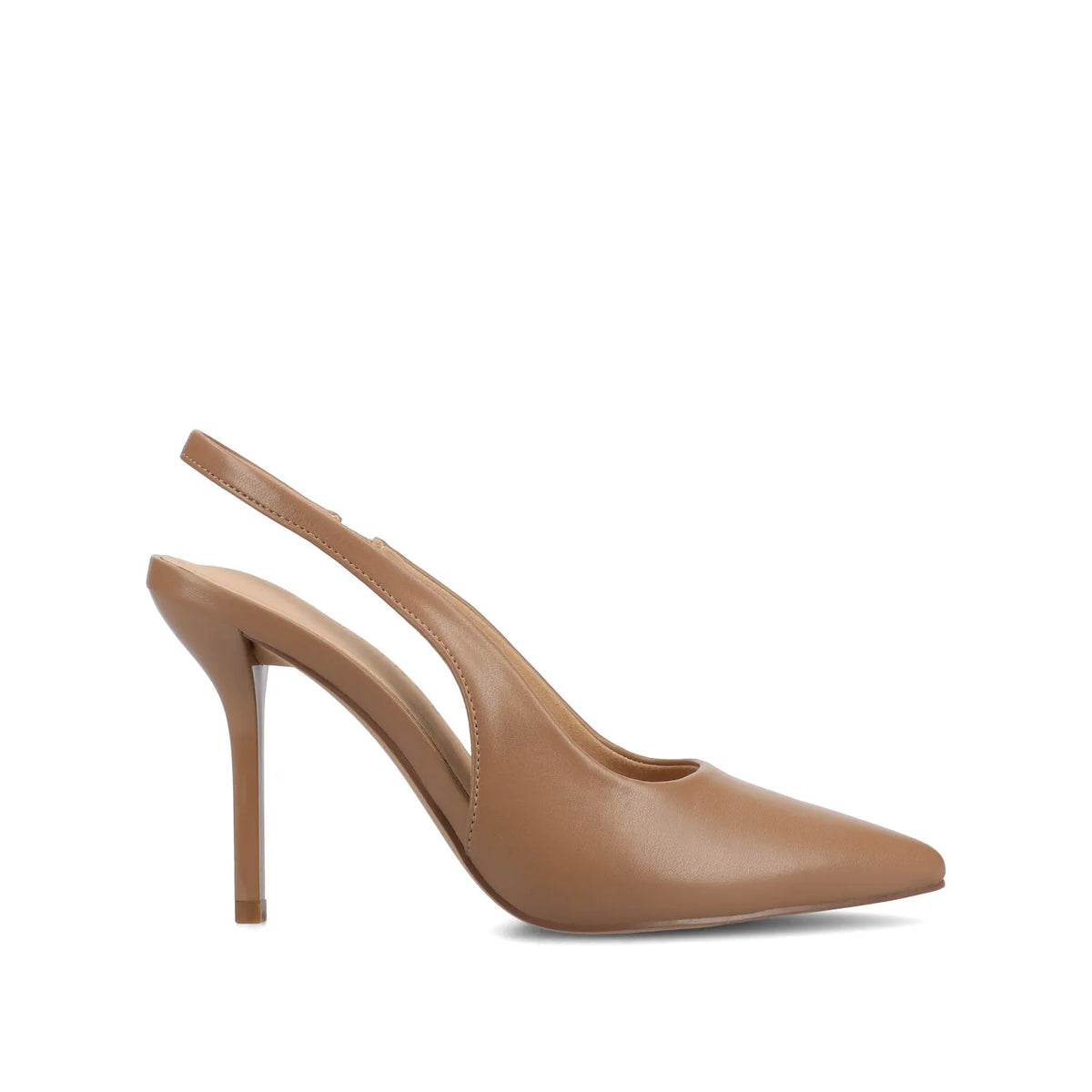 Elenney Stiletto Heels in Wide Width - Tan PU
