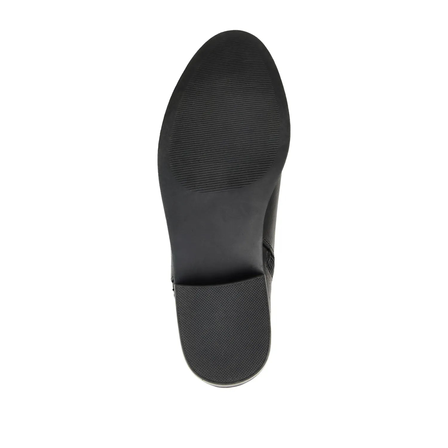 Ellis Zip-Up Wide-Calf Vegan Leather Booties in Black