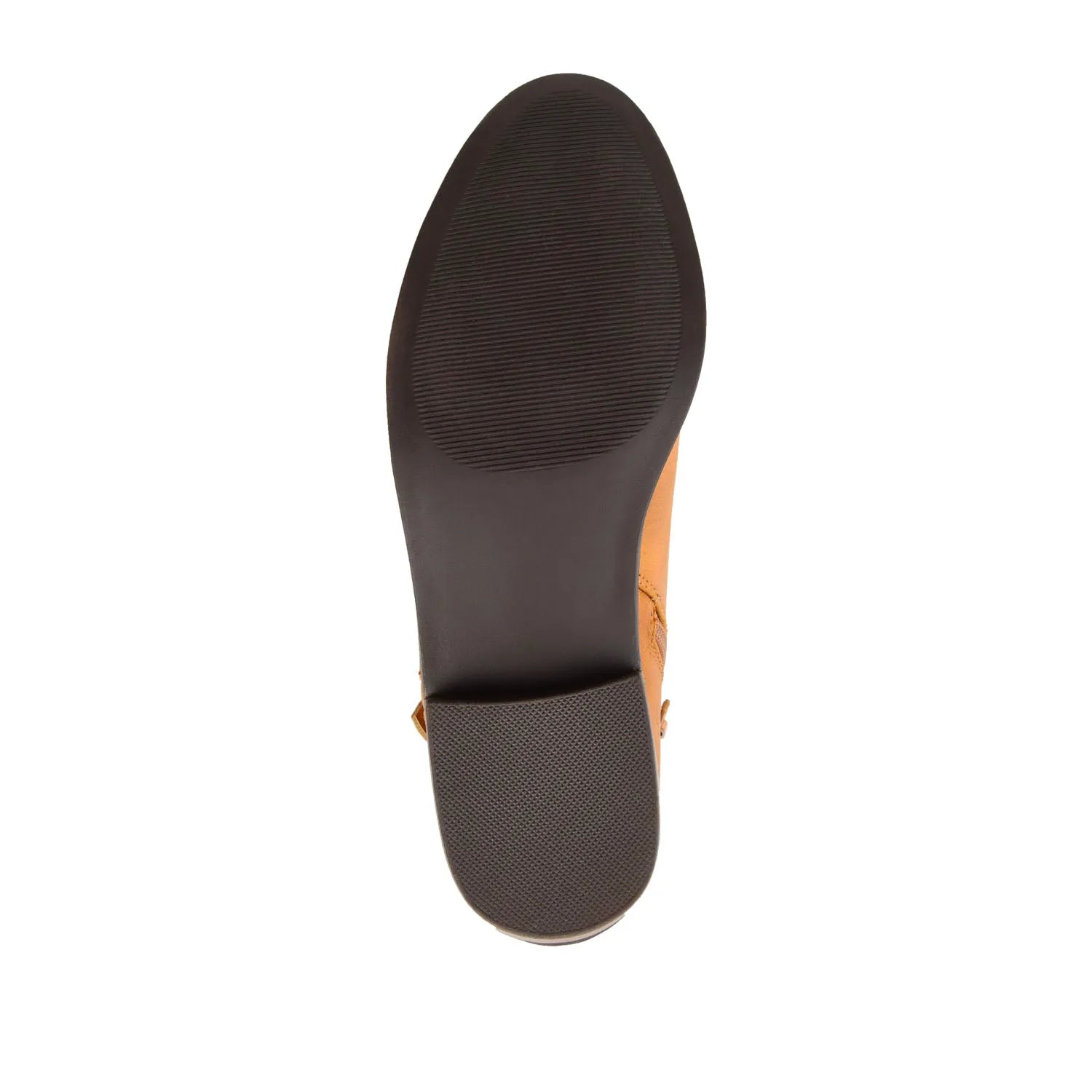 Ellis Zip-Up Bootie in Vegan Leather - Mustard