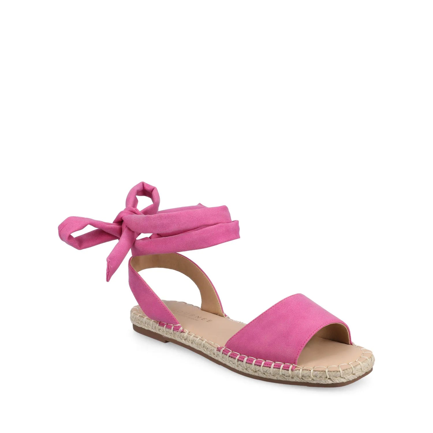 EMELIE ESPADRILLE SANDALS IN WIDE - Hot Pink