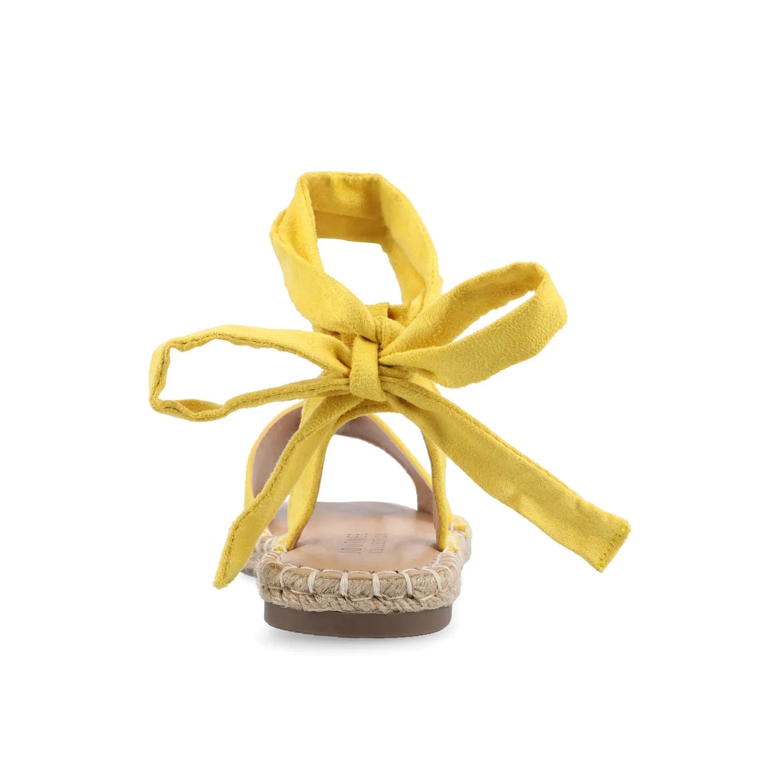 Emelie Espadrille Sandals in Wide - Yellow Faux