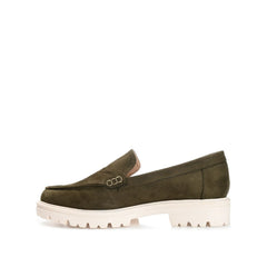 Olive Faux Suede