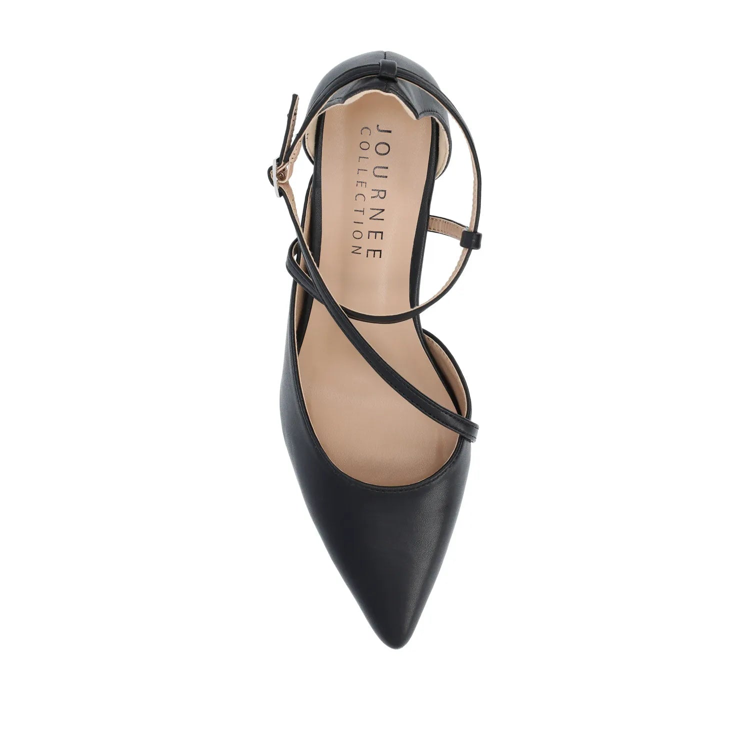 Galvinn Low Block Heels in Vegan Leather - Black