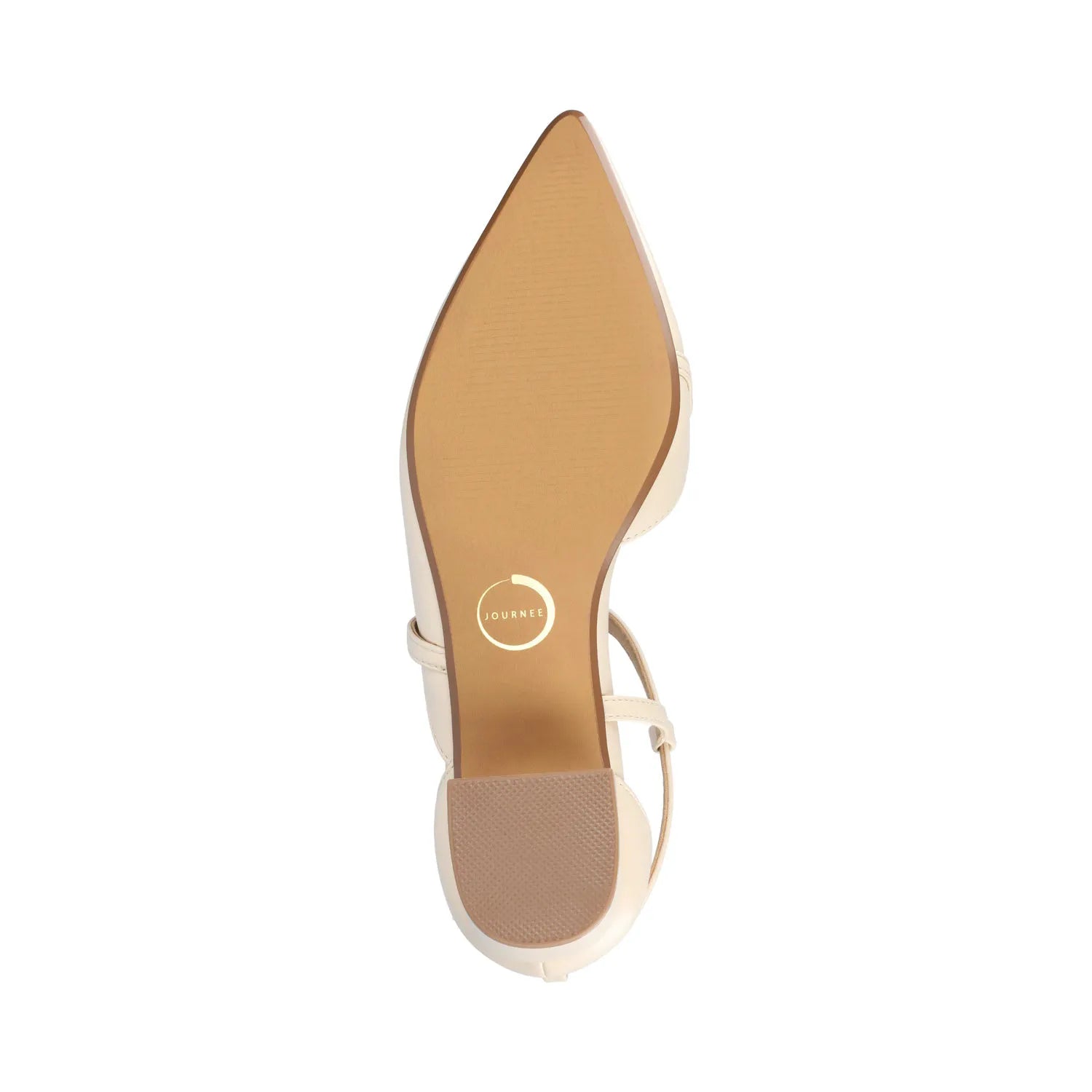 Galvinn Low Block Heels in Wide - Bone PU