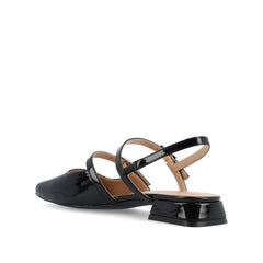 Gretchenn Patent Heeled Flats - Black