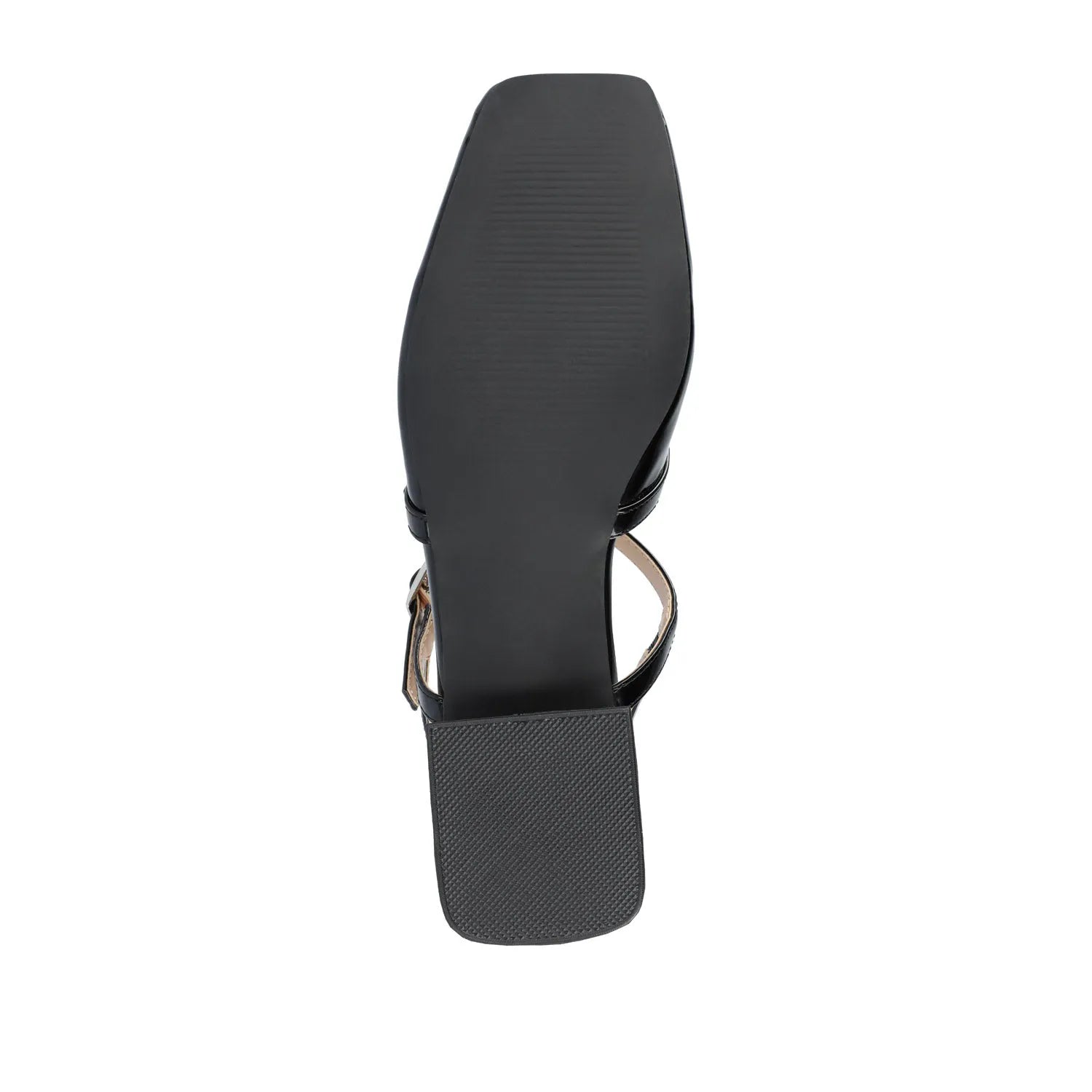 Gretchenn Patent Heeled Flats - Black