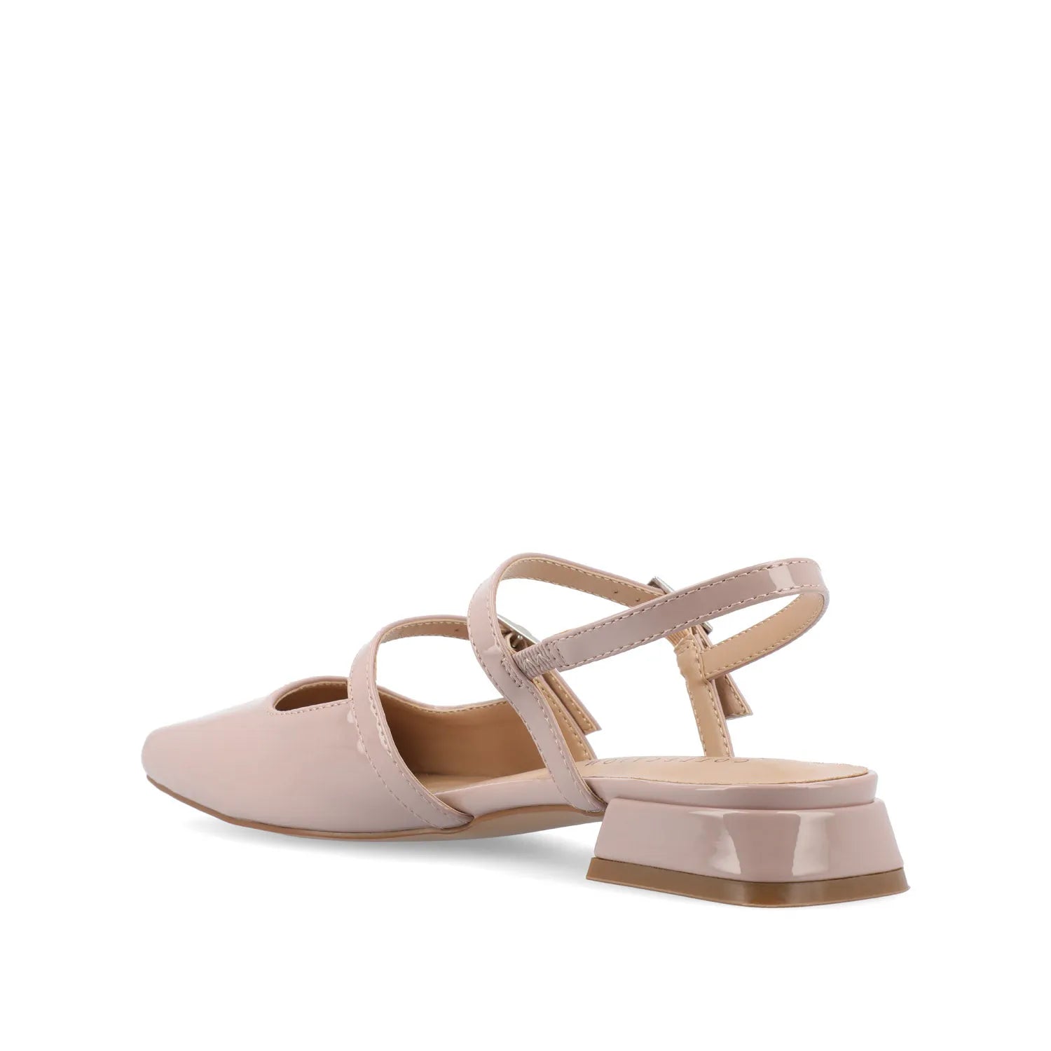 Gretchenn Patent Heeled Flats - Blush