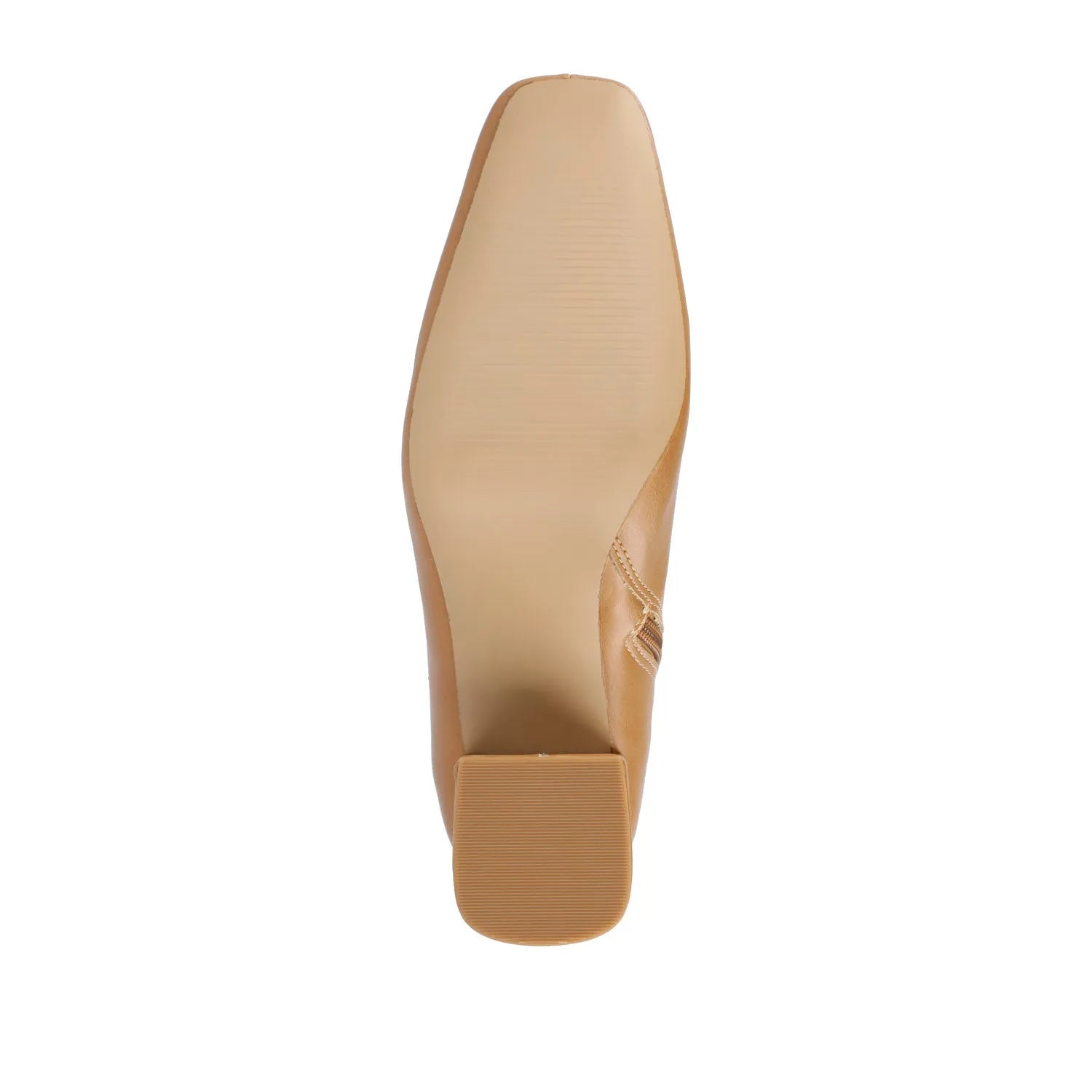 HAYLINN Wide Vegan Leather Booties - Tan