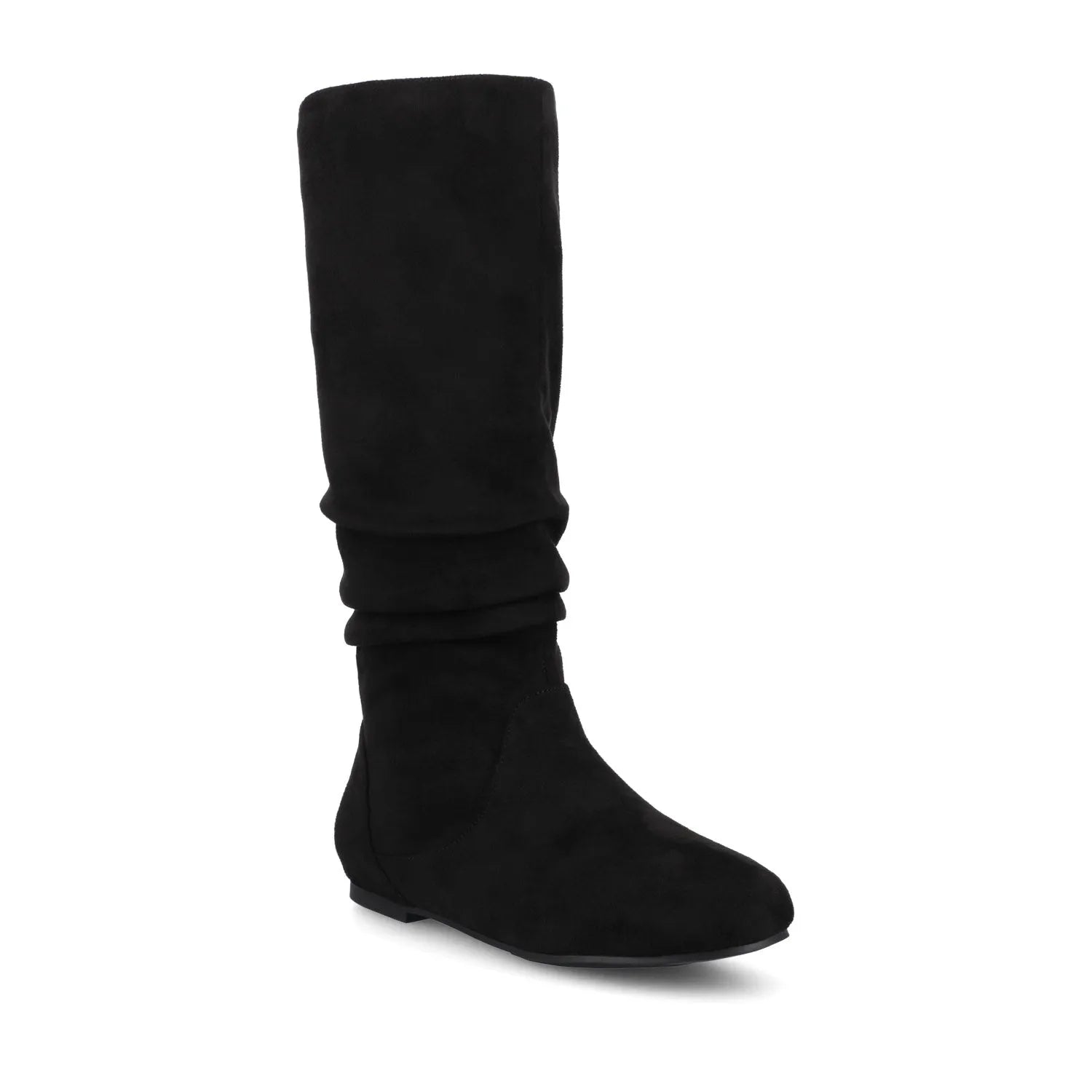 Black Faux Suede