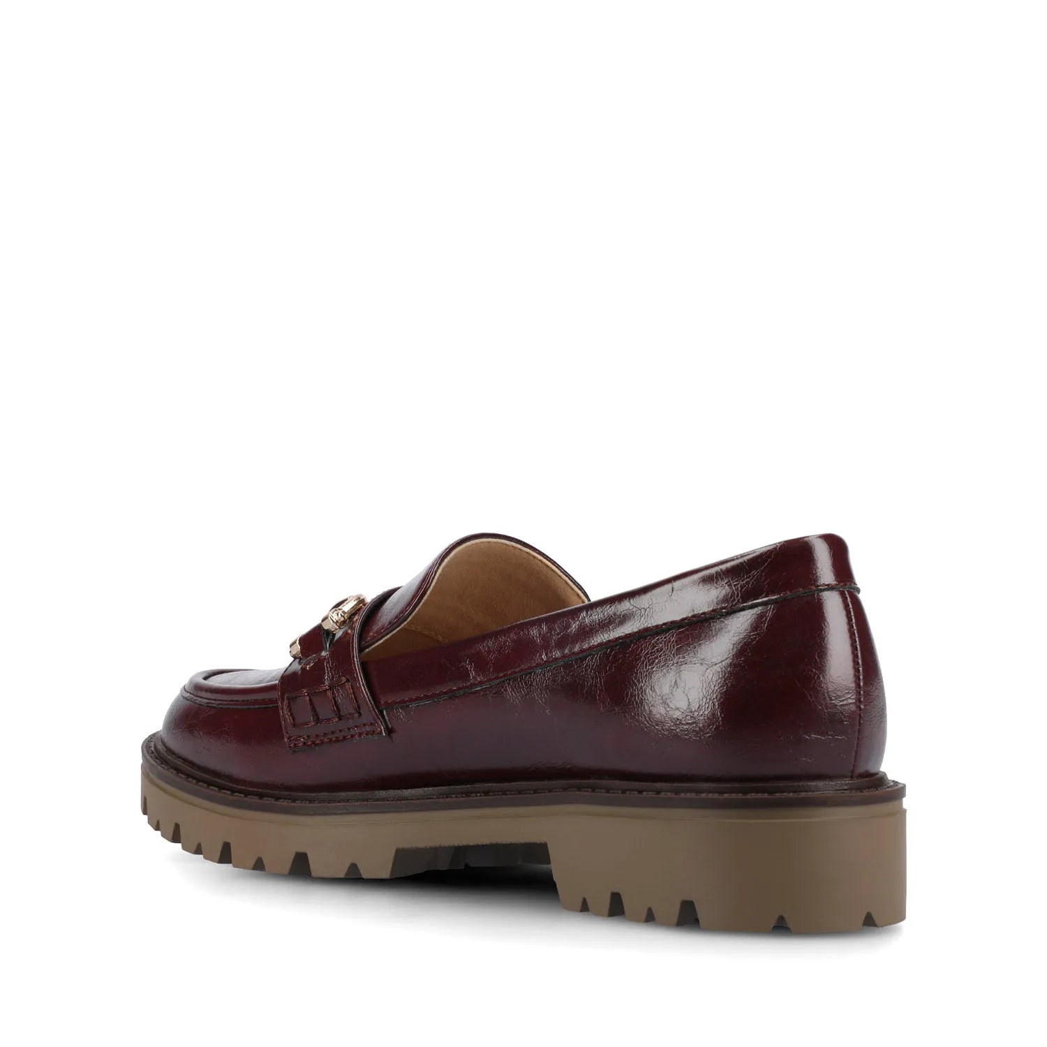 JESSAMEY WIDE LOAFER FLAT - Oxblood Patent