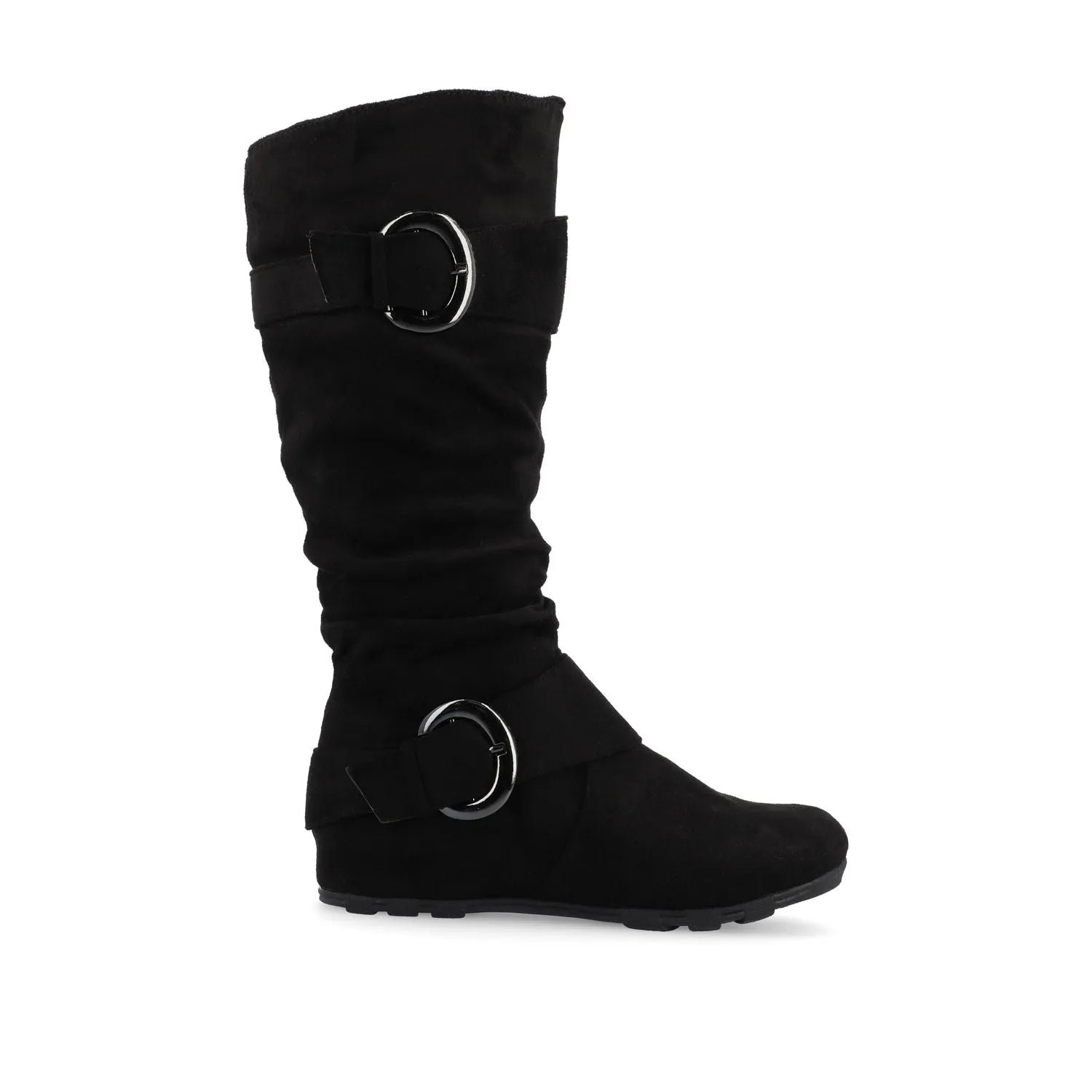 Black Faux Suede