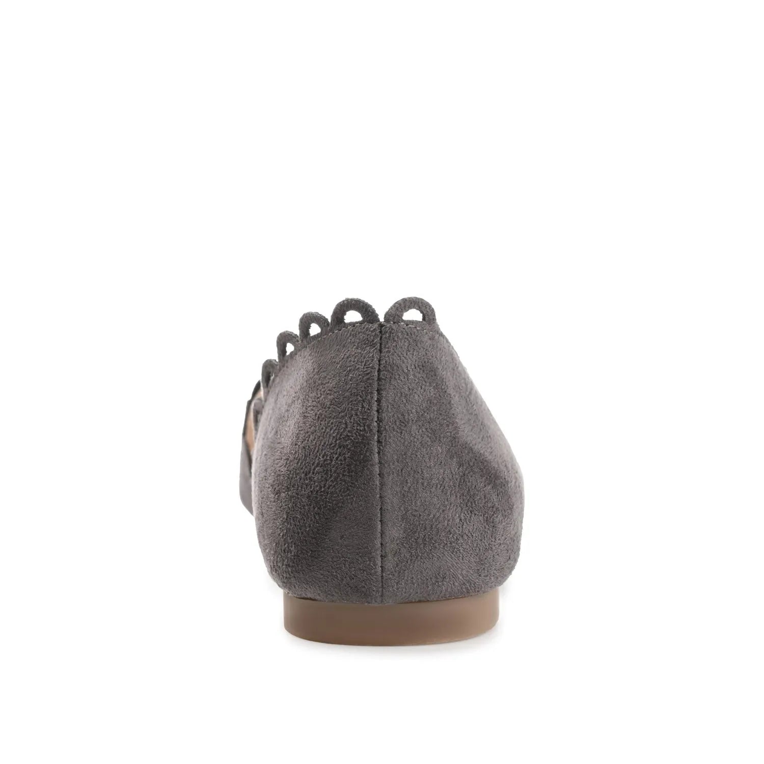 JEZLIN D'ORSAY FLATS IN FAUX SUEDE - Grey