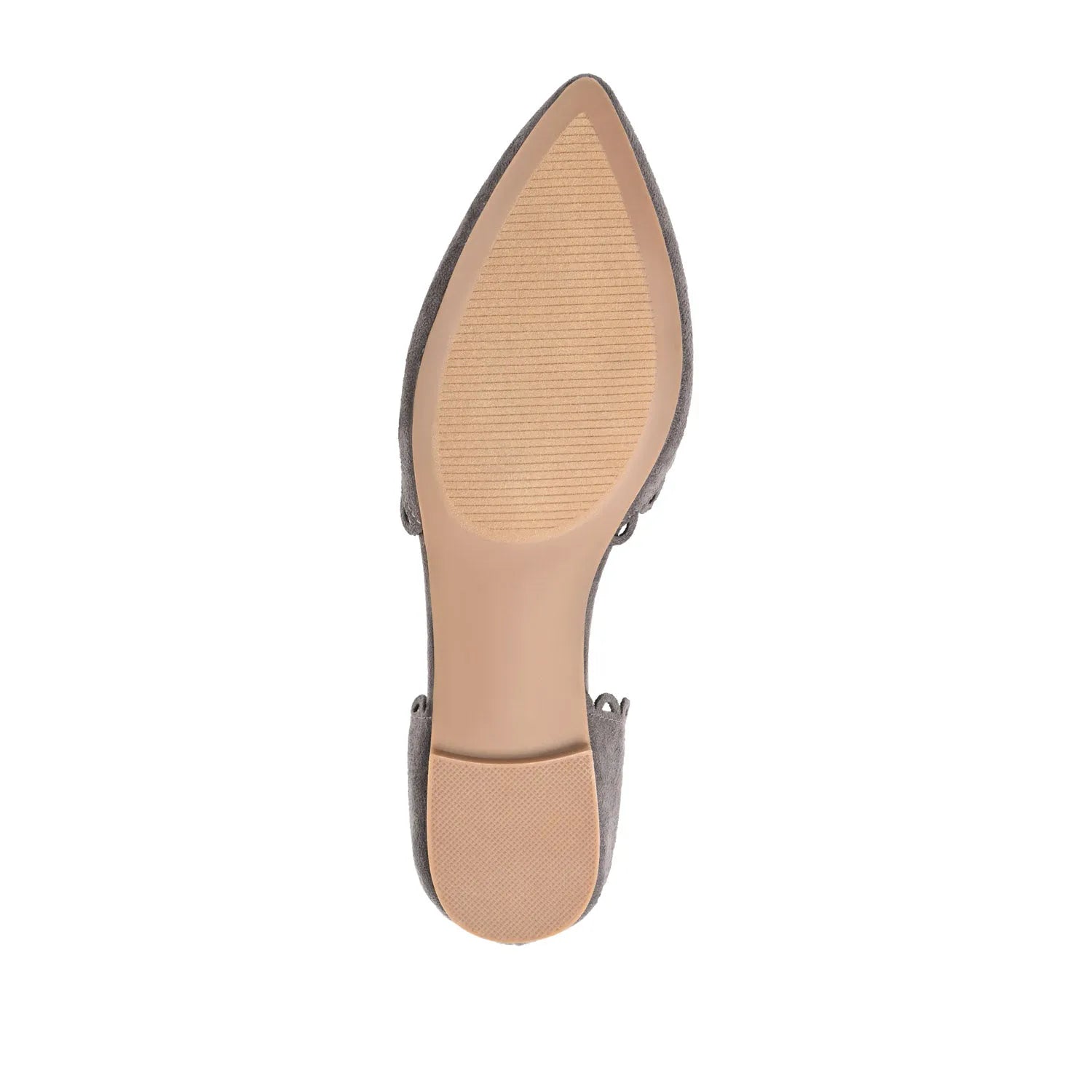 JEZLIN D'ORSAY FLATS IN FAUX SUEDE - Grey