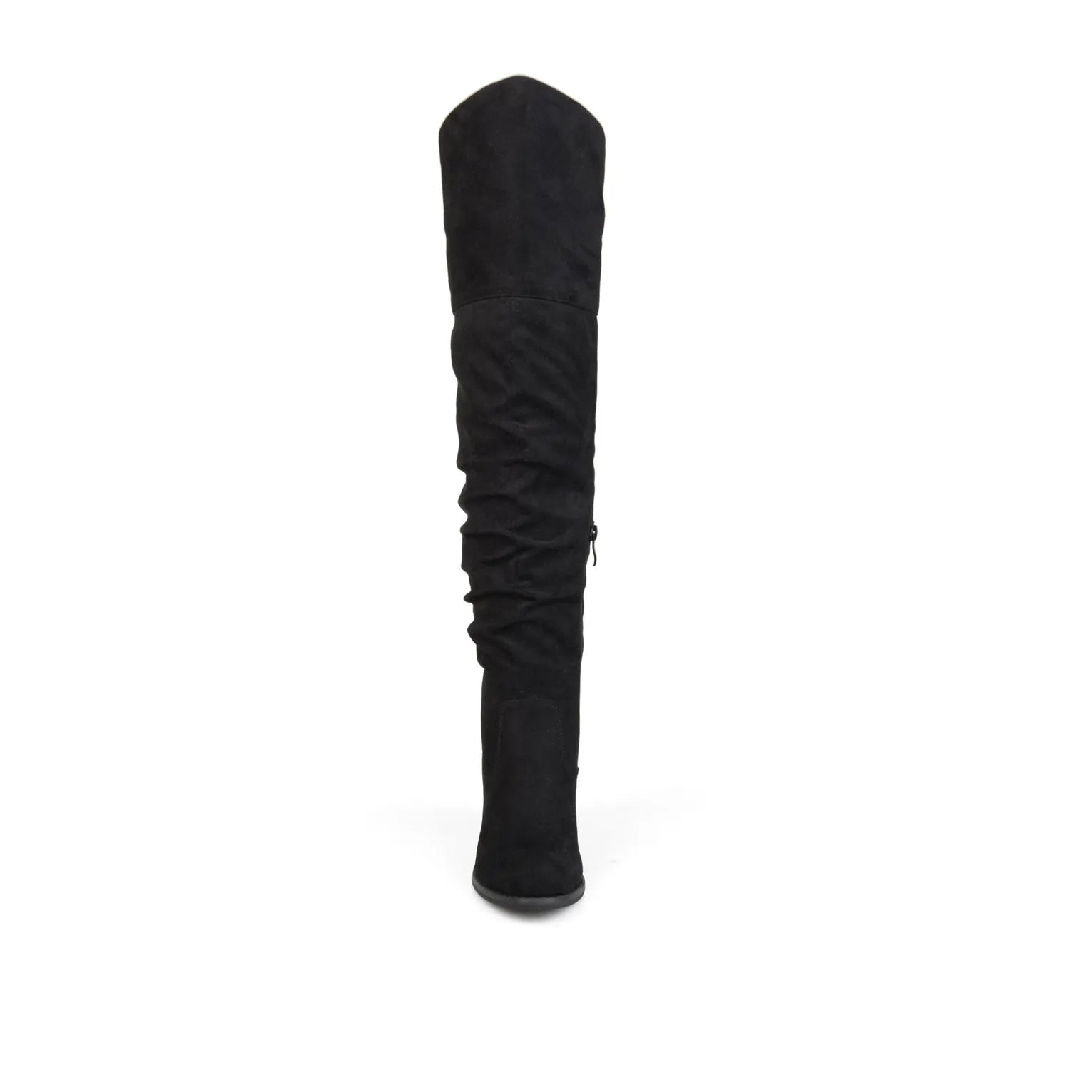 Kaison Boots in Wide Width & X-Wide Calf - Black Faux Suede