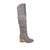 Grey Faux Suede