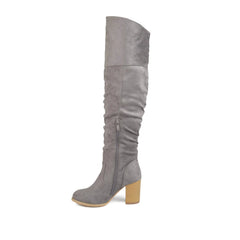 Grey Faux Suede