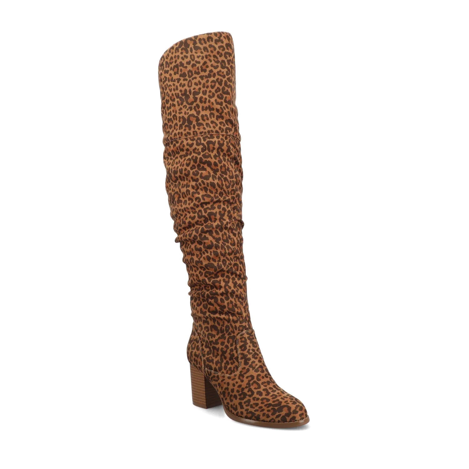 Kaison Wide Width Boots in Leopard Faux Suede