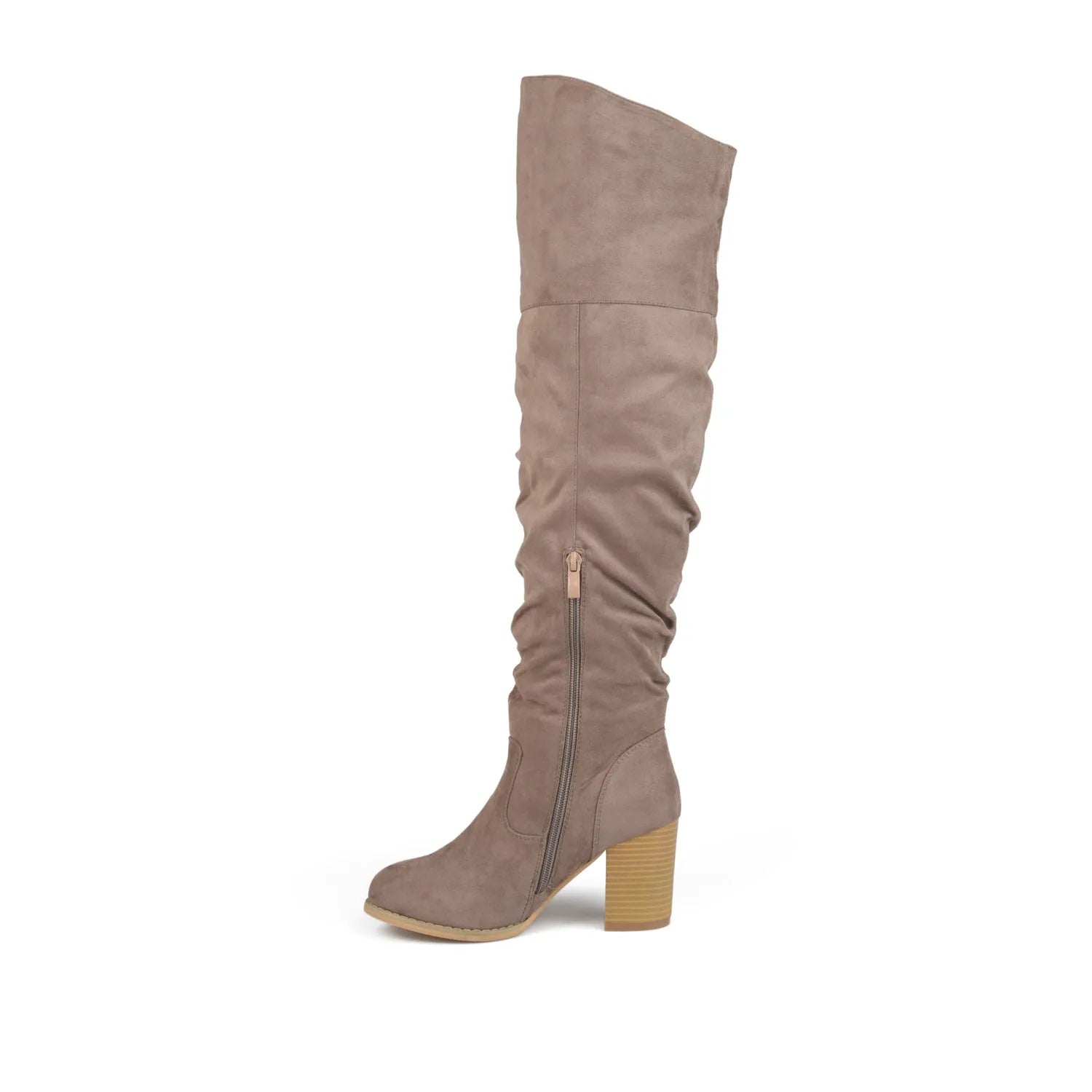 Stone Faux Suede