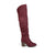 Wine Faux Suede